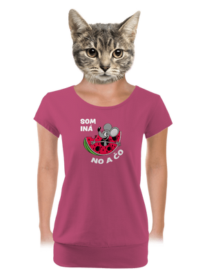 Som iná dámske tričko s lemom Magenta