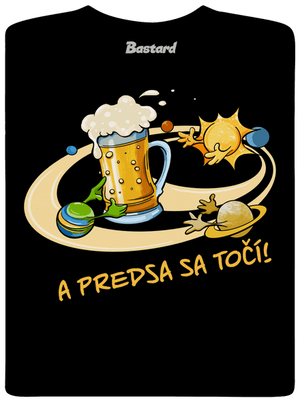 A predsa sa točí! pánske tričko Black