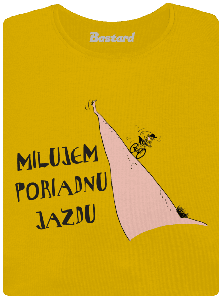 Milujem jazdu dámske tričko Yellow