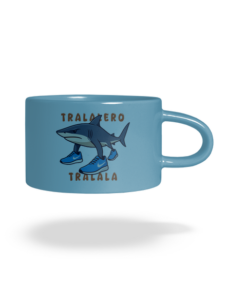 Tralalero Tralala – Italian Brainrot hrnček makronka Blue Macaron