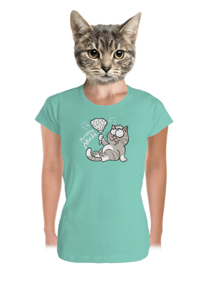 Macko a Micka dámske tričko prémium Mint Mal