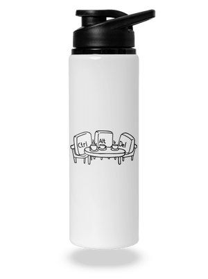 Nerozluční kamaráti flaša na vodu White