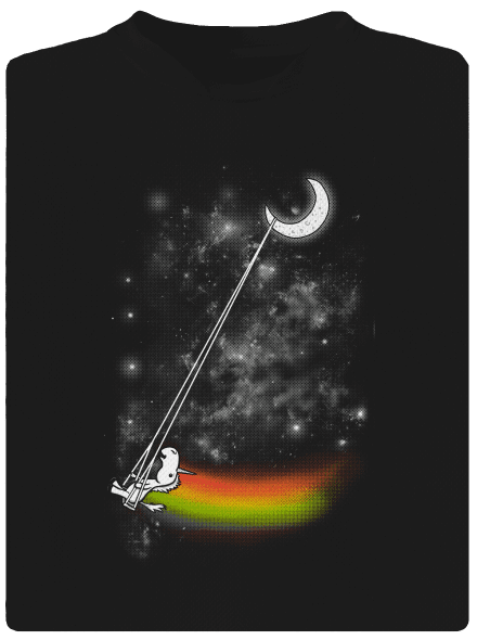 Unicorn Universe pánske športové tričko Black