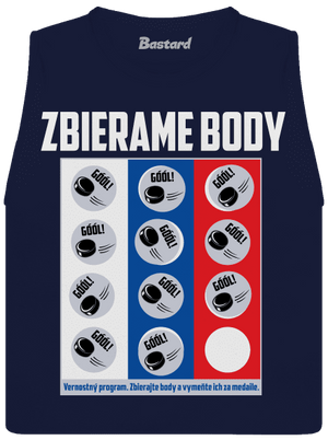 Zbierame body - hokej dámske tielko voľné Navy