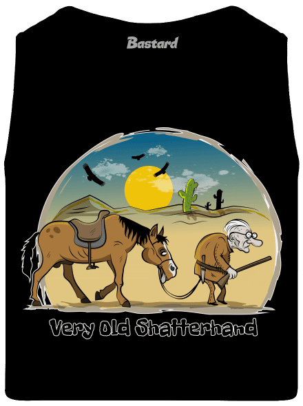 Very Old Shatterhand pánske tielko Black
