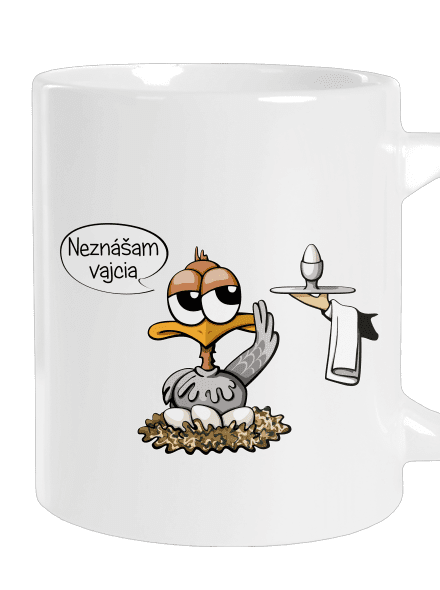 Neznášam vajcia veľký hrnček White