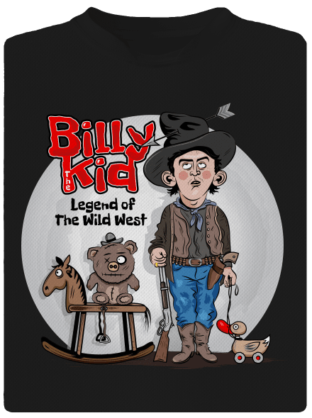 Billy The Kid detské športové tričko Black