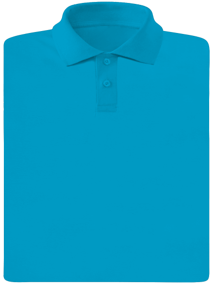 Bez potlače pánska polokošeľa Blue Atol
