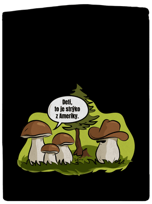 Strýko z Ameriky pánska mikina na zips Black