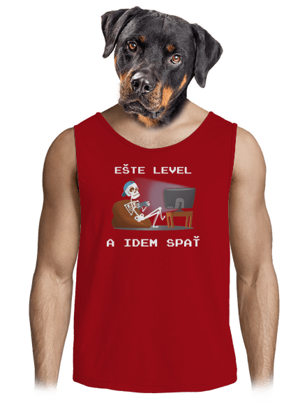 Ešte level pánske tielko Red