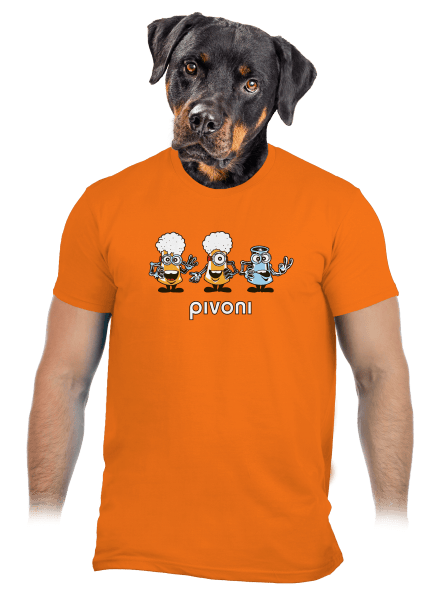 Pivoni pánske tričko Orange