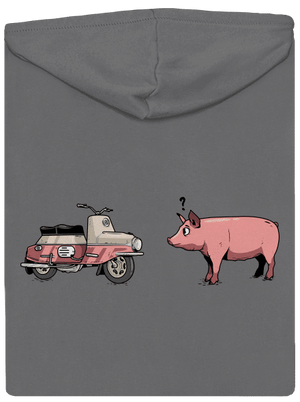 Prasata dámska mikina na zips Steel Gray