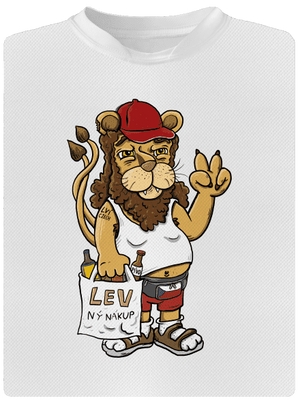 Lvíček detské športové tričko White