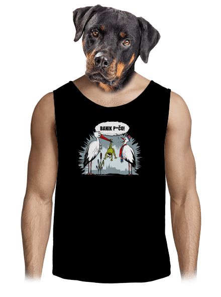 Banik p*čo! pánske tielko Black