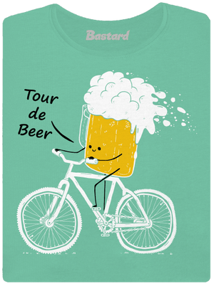 Tour de beer dámske tričko prémium Mint Mal