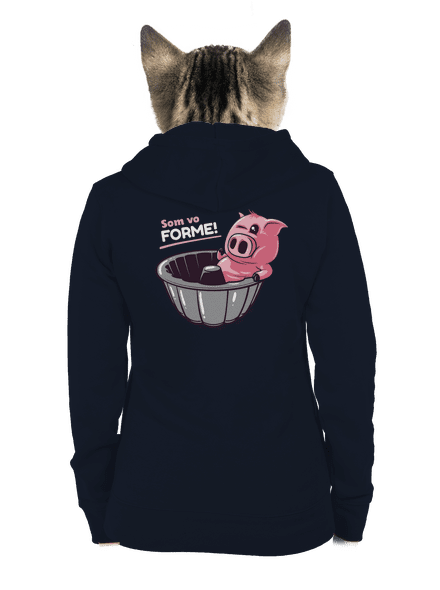 Vo forme dámska mikina na zips Navy Mal