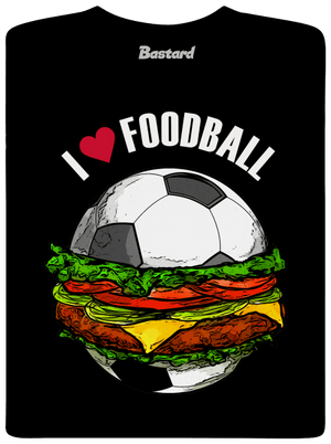 Foodball pánske dlhý rukáv Black