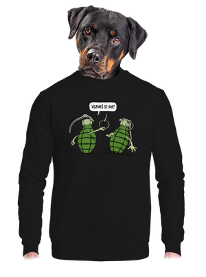 unisex mikina bez kapucne