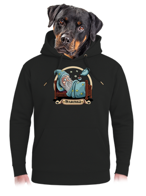 Marodej unisex mikina premium Dark Black