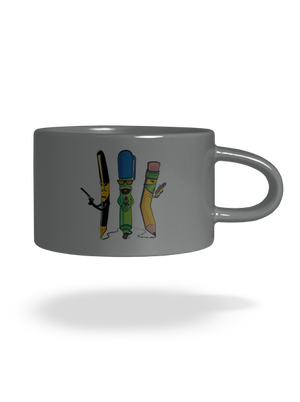 Písací gang hrnček makronka Grey Macaron