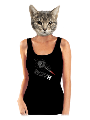 Dart(h) dámske tielko klasické Black