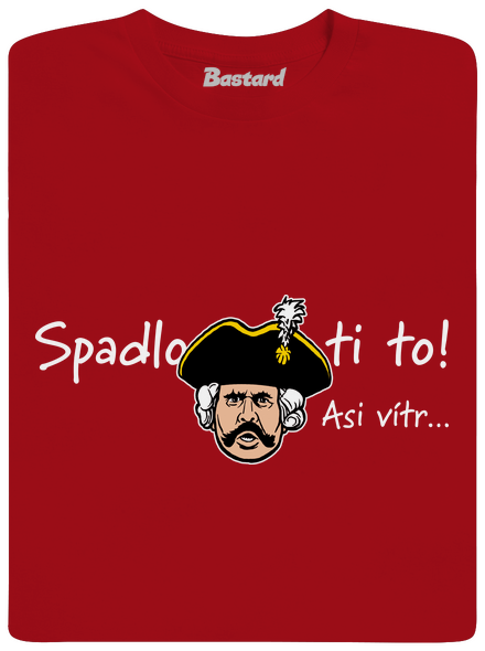 Spadlo ti to pánske dlhý rukáv Red