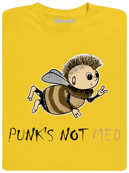 Punks Not Med pánske tričko Gold