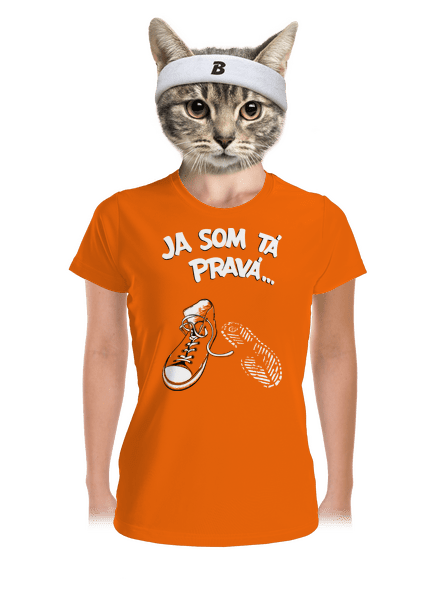 Hľadám tú pravú dámske športové tričko Neon Orange