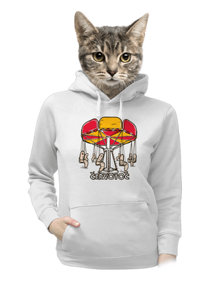 dámska mikina klokanka