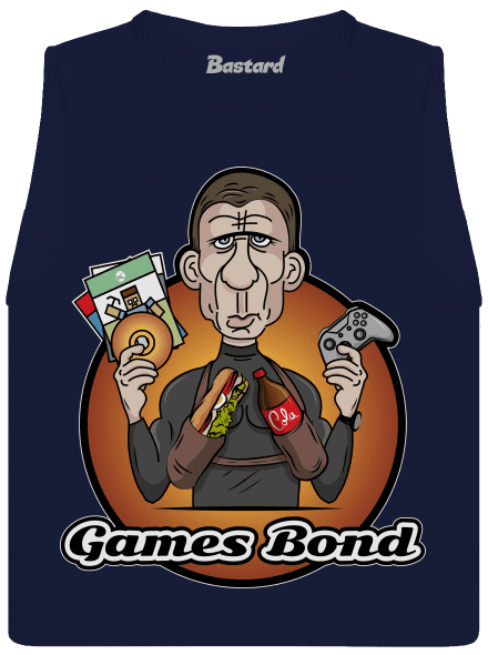 Games Bond dámske tielko voľné Navy