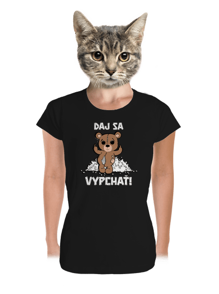 Jdi se vycpat dámske tričko prémium Black