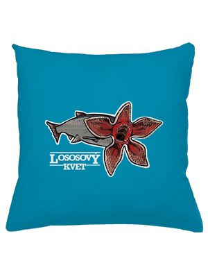 Lososový kvet vankúš Blue Turquoise