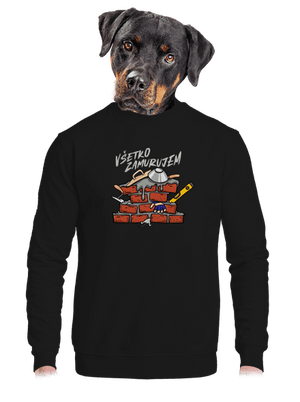 unisex mikina bez kapucne