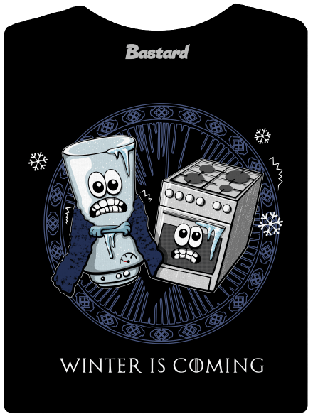 Winter is coming dámske tričko prémium Black