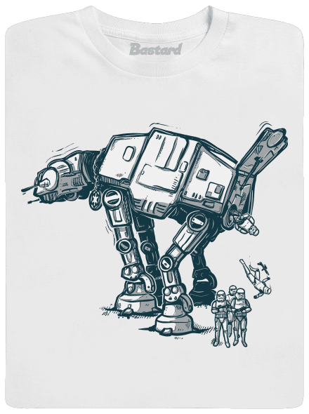 AT-AT pánske dlhý rukáv White