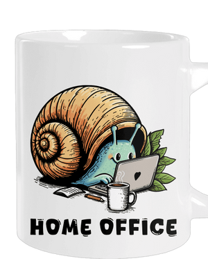 Slimákov home office veľký hrnček White