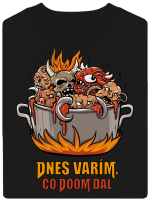 Čo Doom dal unisex mikina bez kapucne Black