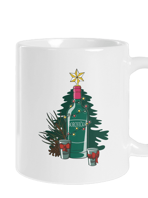 Vianočná borovička klasický hrnček White
