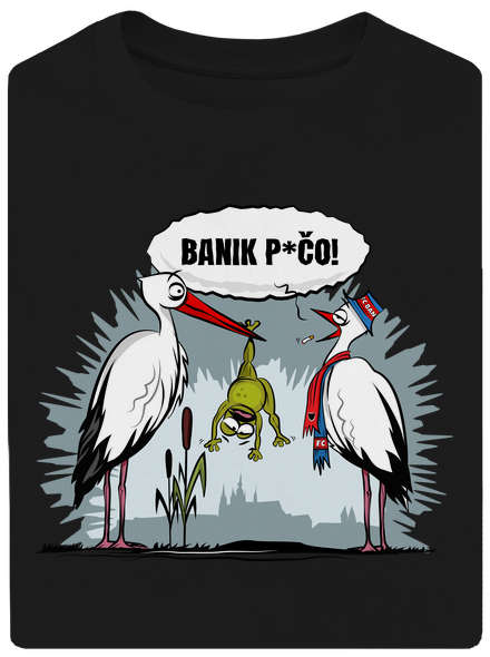 Banik p*čo! unisex tričko oversized Black