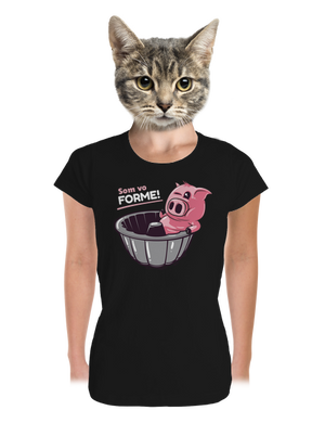 Vo forme dámske tričko prémium Black