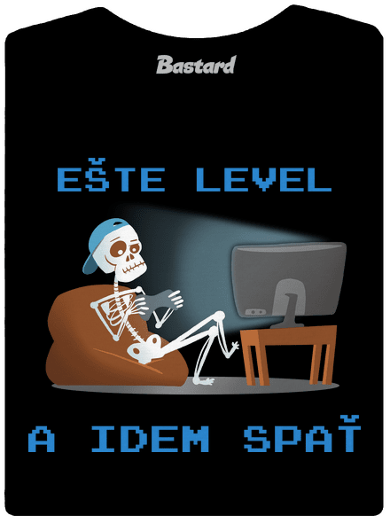 Ešte level dámske tričko prémium Black