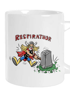 Respirathor veľký hrnček White