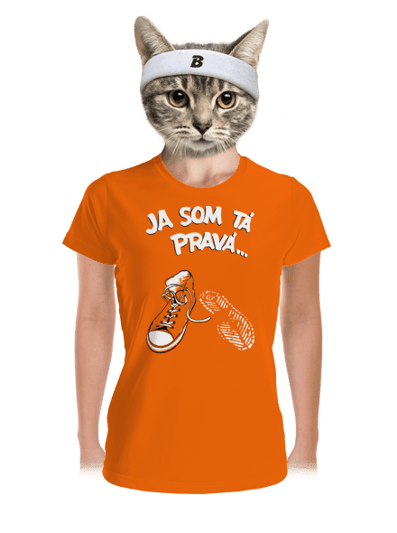 Hľadám tú pravú dámske športové tričko Neon Orange