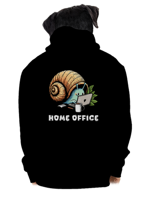 Slimákov home office pánska mikina na zips Black