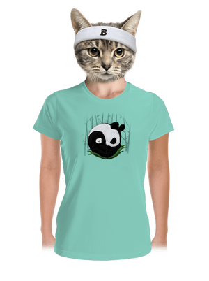 Dve spiace pandy dámske športové tričko Mint Mal