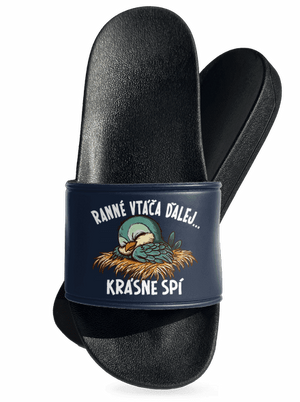 Ranné vtáča spí šľapky Navy