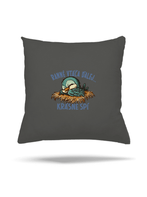 Ranné vtáča spí vankúš Gray Pol