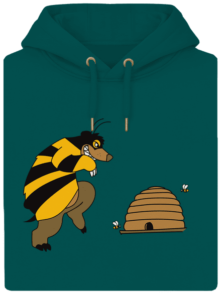 Pán včielka unisex mikina premium Emerald Green