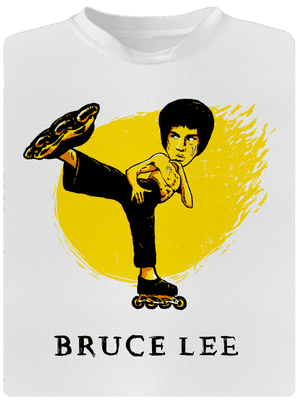 Bruce Lee detské športové tričko White