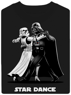 Star dance unisex mikina bez kapucne Black